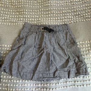 Blue & white stripped skirt